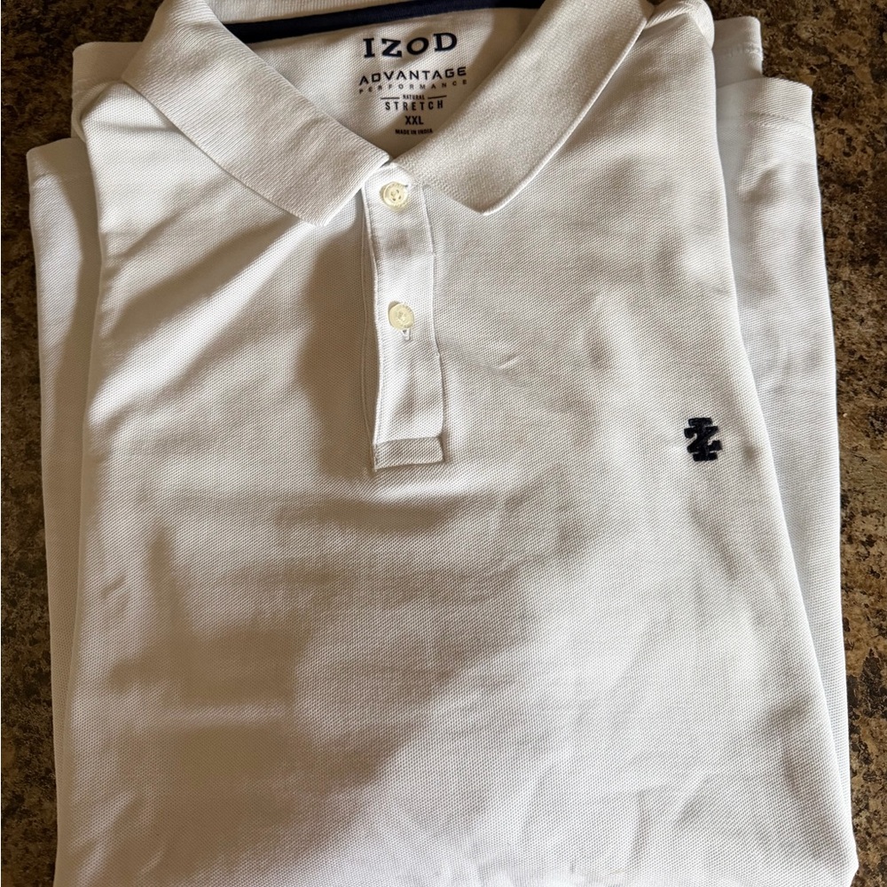 IZOD Men's Classic White Polo Shirt